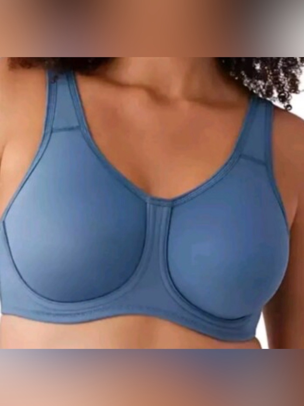 Wacoal Simone Underwired Sport Bra Blue Size 34DD 855170 Unpadded